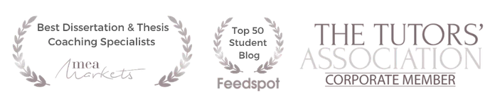 Accreditations: Best Dissertation & Thesis Coaching Specialists (MEA Markets), Top 50 Student Blog (Feedspot), and Corporate Member of The Tutors' Association