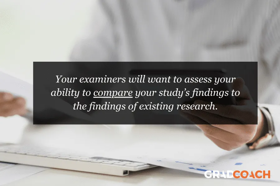 Your dissertation defense needs to compare findings