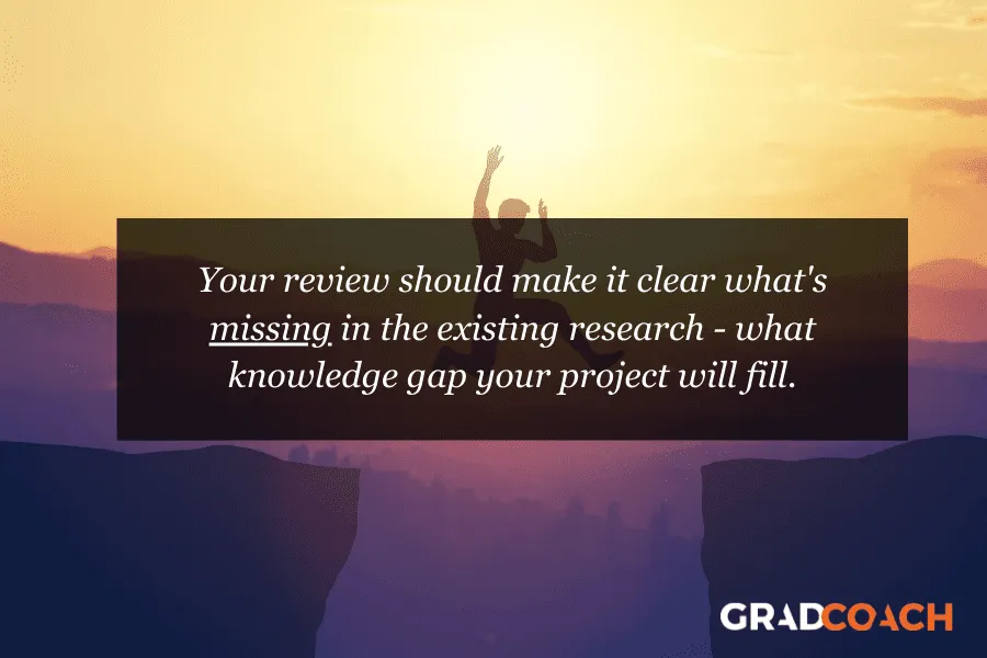 The literature review knowledge gap