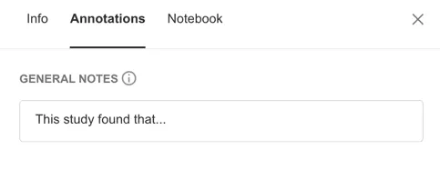 Mendeley annotations