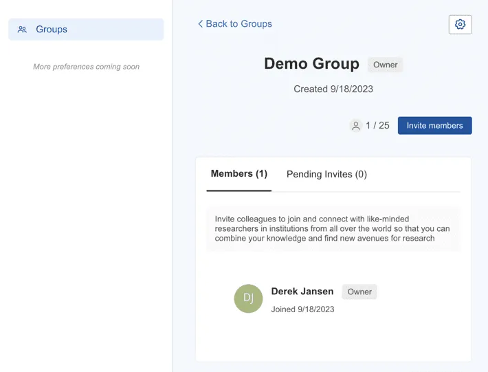 Mendeley groups