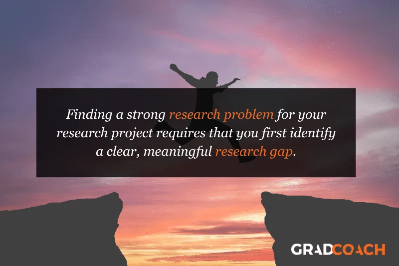 The relationship between the research problem and research gap
