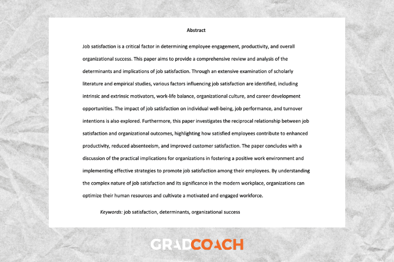 Example of APA 7 abstract