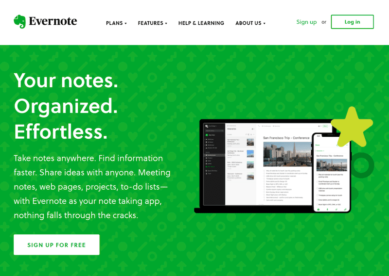 Evernote app for taking notes during your thesis