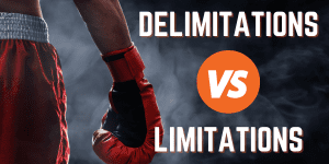 Research limitations vs delimitations