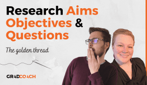 Research aims, research objectives and research questions