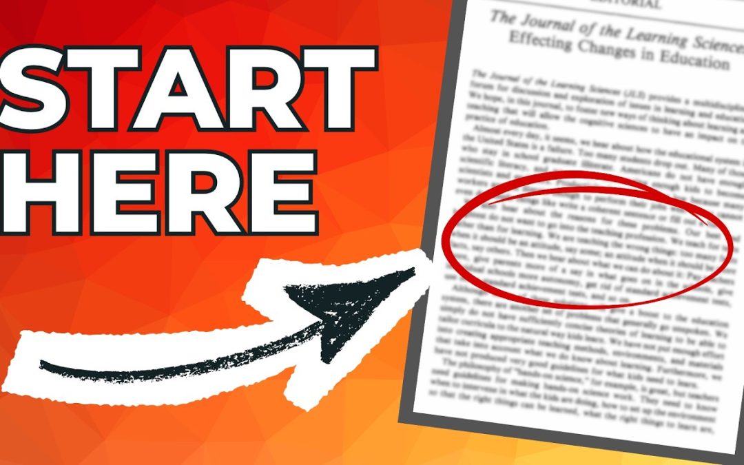 How Do I Get Started With Chapter One?